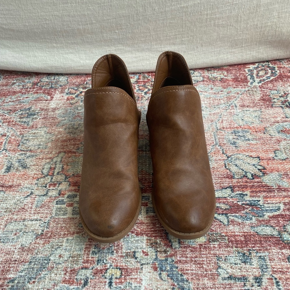 Faux Leather Bootie